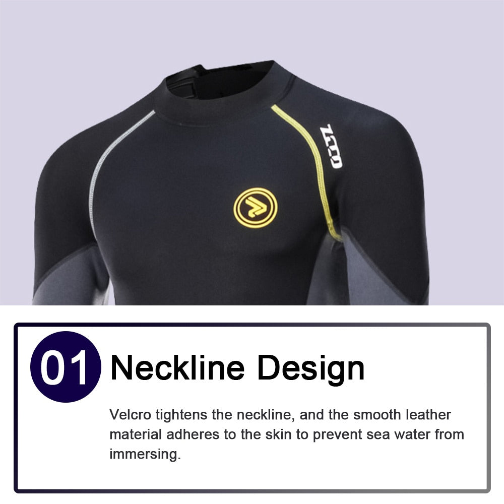 Men's Long 1pcs Neoprene Wetsuit