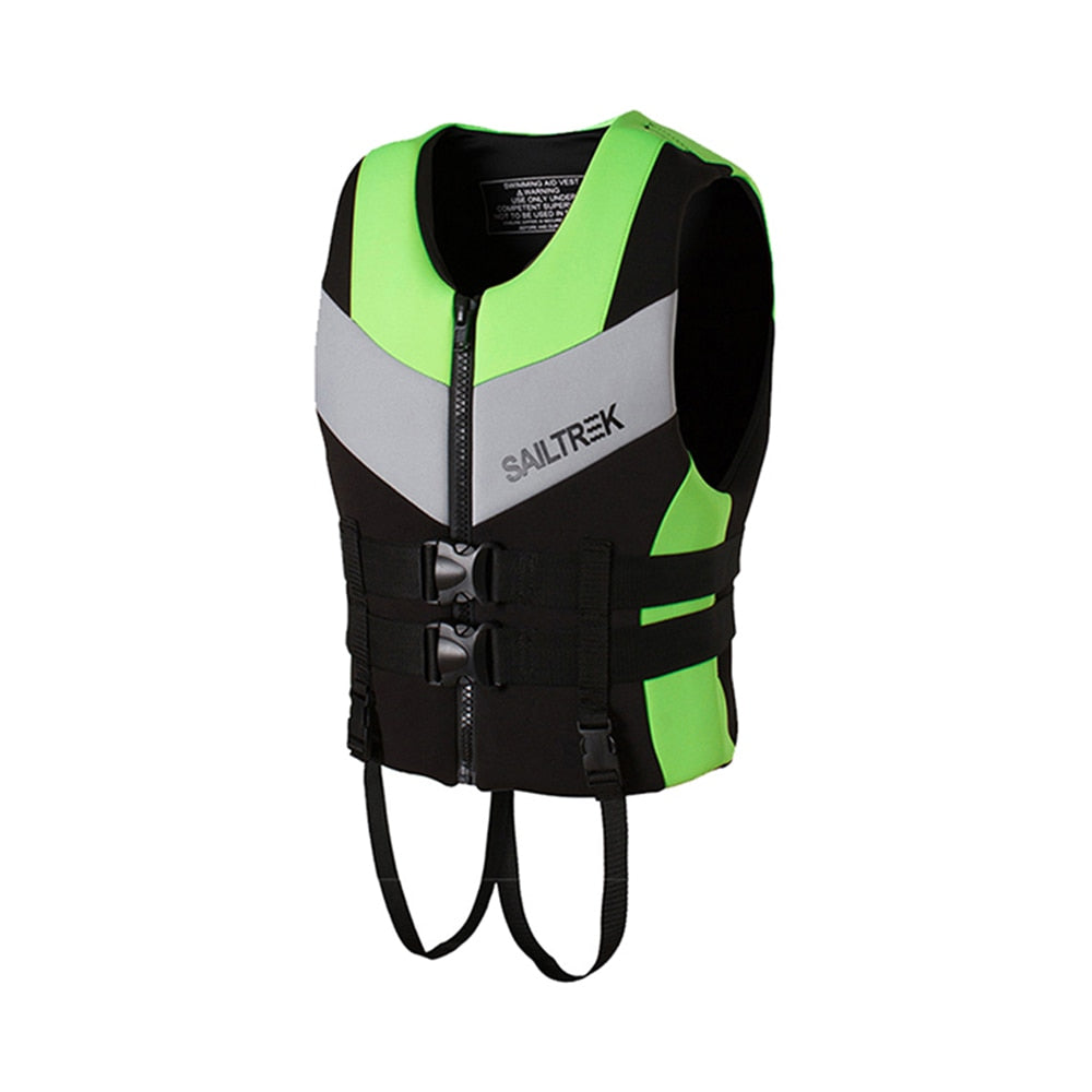 Water Sports Fishing Water Ski  Vest Kayaking Boating Swimming Drifting Safety Vest Adult Life Jacket Neoprene Safety Life Vest