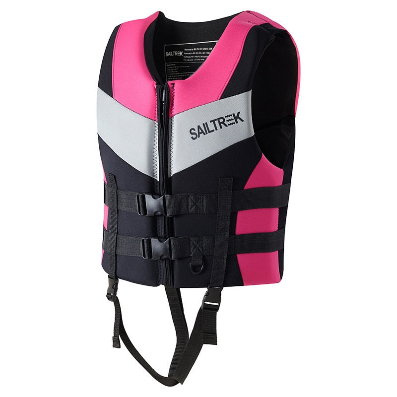 Water Sports Fishing Water Ski  Vest Kayaking Boating Swimming Drifting Safety Vest Adult Life Jacket Neoprene Safety Life Vest