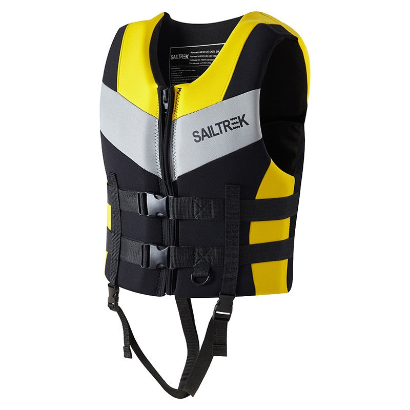 Water Sports Fishing Water Ski  Vest Kayaking Boating Swimming Drifting Safety Vest Adult Life Jacket Neoprene Safety Life Vest