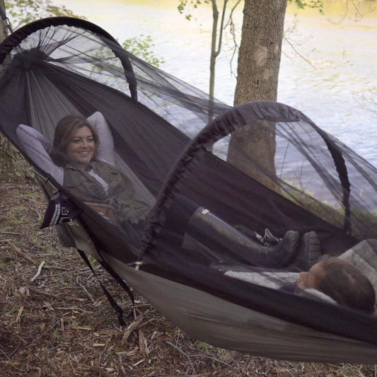 Hitorhike 1-2 Person Outdoor Mosquito Net Hammock, Hanging Sleeping Bed Swing