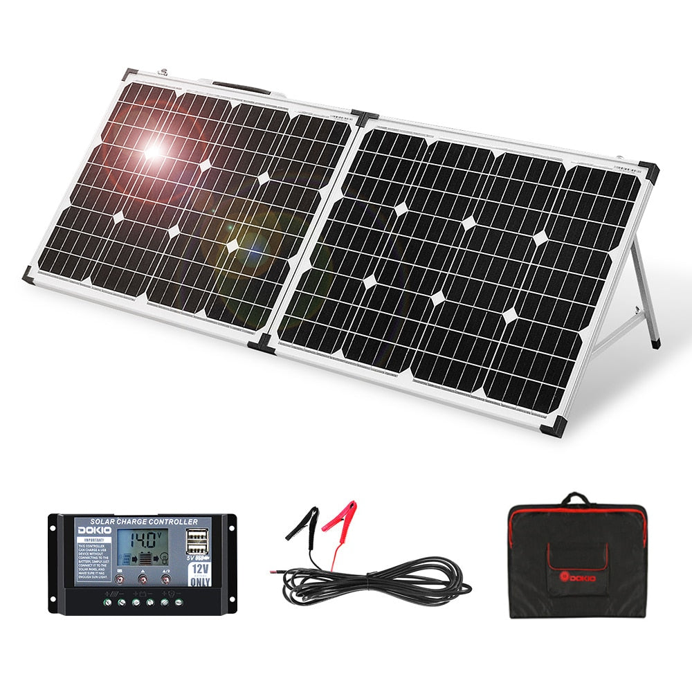 Anaka 100W, 160W, 200W 12V Solar Waterproof Panel with controller