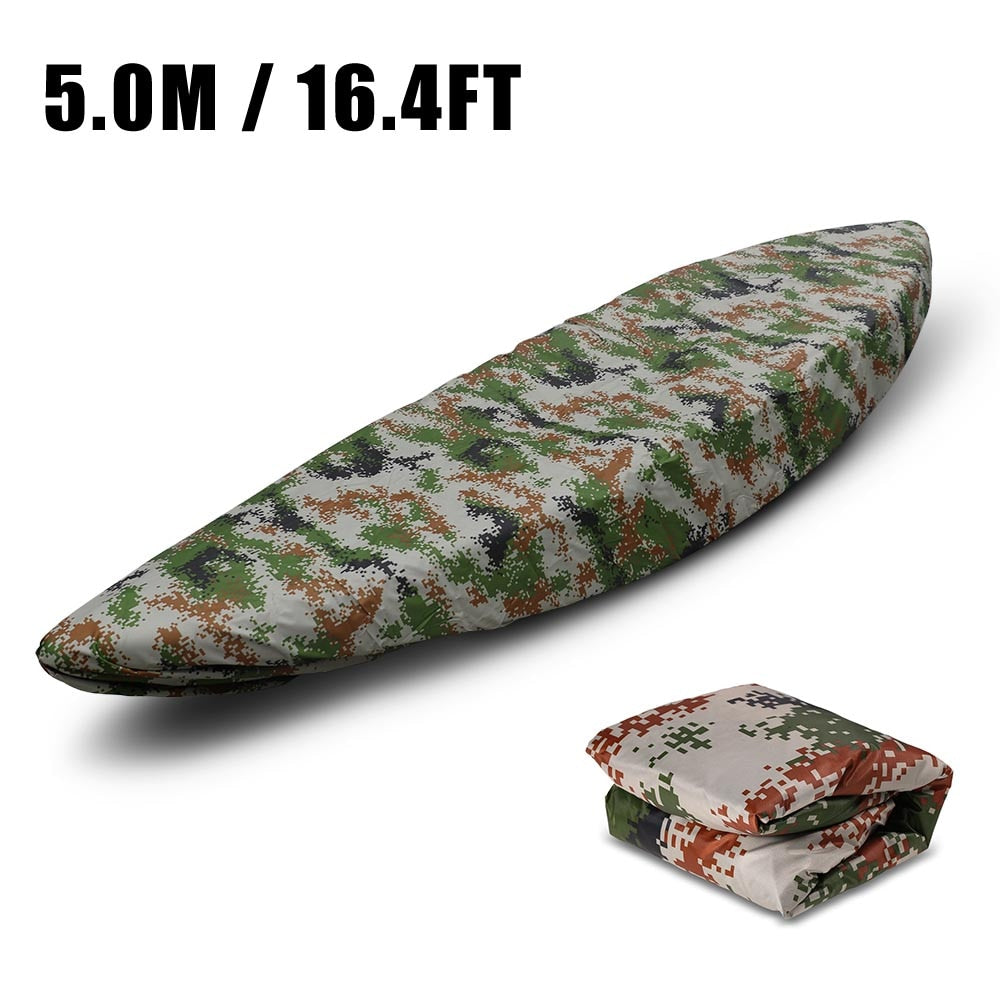 Universal Kayak Cover Canoe Boat Waterproof UV Resistant Kayak Cover Dust Storage Cover Shield Kayak Boat Canoe Storage Cover