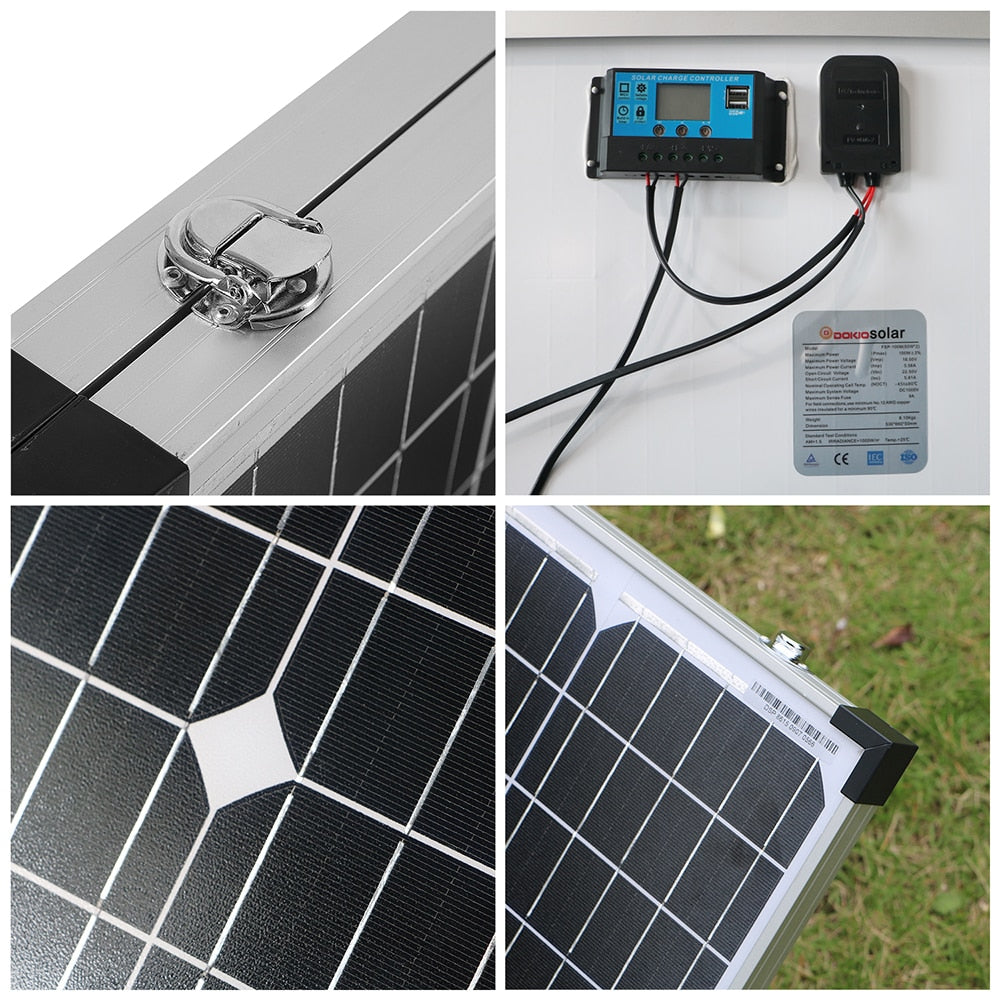 Anaka 100W, 160W, 200W 12V Solar Waterproof Panel with controller