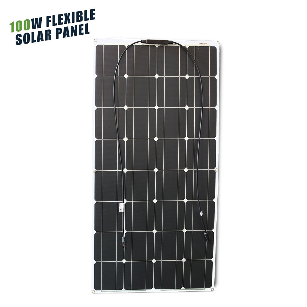 12V Flexible Solar Panel 600W 100W 200W 300W 400W 500W Bendable Waterproof Monocrystalline Best Solar Panel for RV Boat