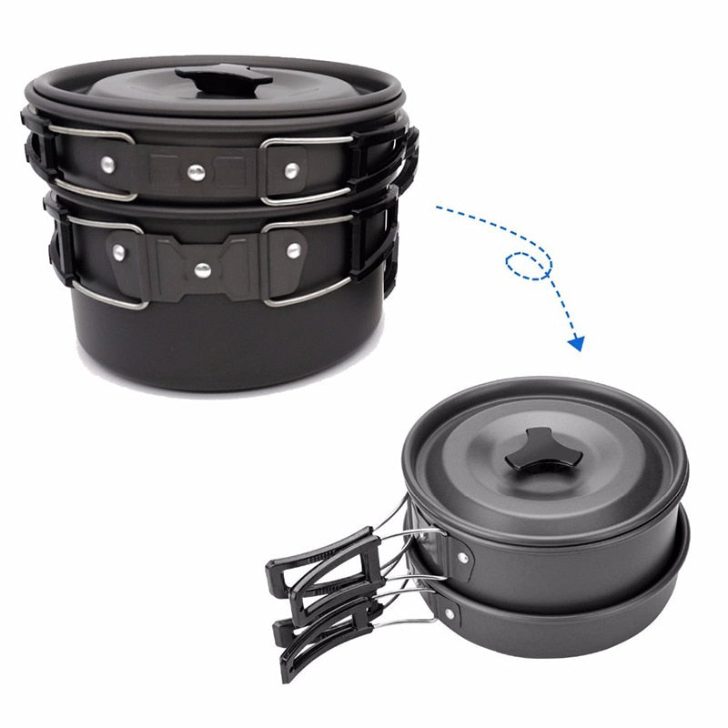 1 Set Non-stick Camping Cookware