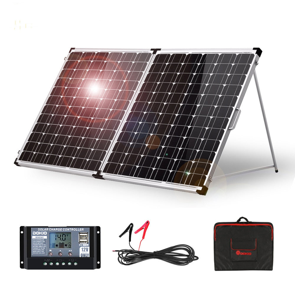 Anaka 100W, 160W, 200W 12V Solar Waterproof Panel with controller