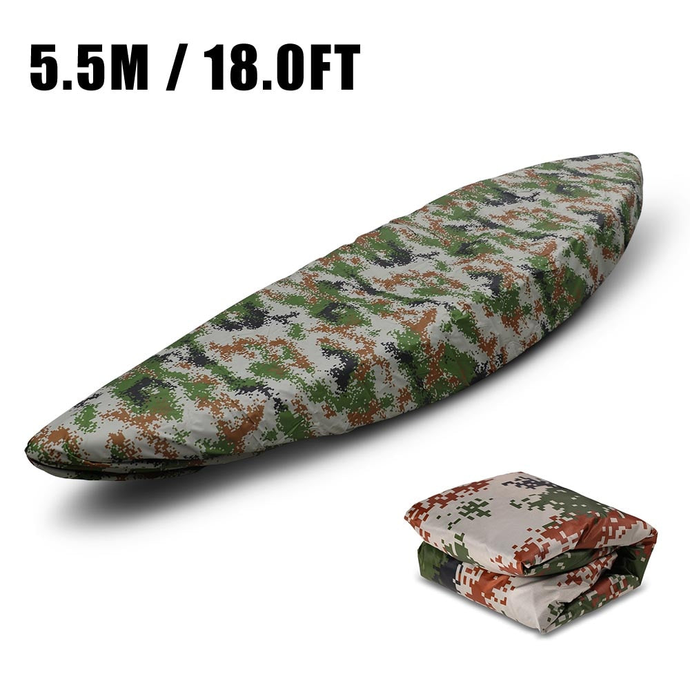 Universal Kayak Cover Canoe Boat Waterproof UV Resistant Kayak Cover Dust Storage Cover Shield Kayak Boat Canoe Storage Cover