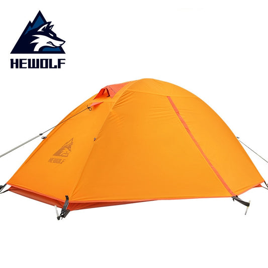 Hewolf Camping 1-3 Person Tent Double-layer Waterproof Cycling/Hiking Tent