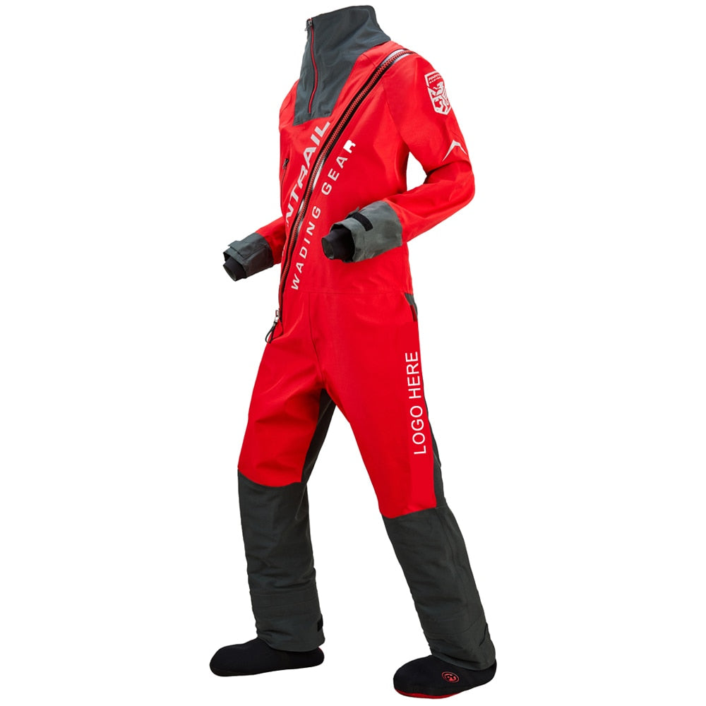 Waterproof Dry Suit One-piece Drysuit for Wading/Kayak/Canoe/ ATV/UTV/Water Sport Wader