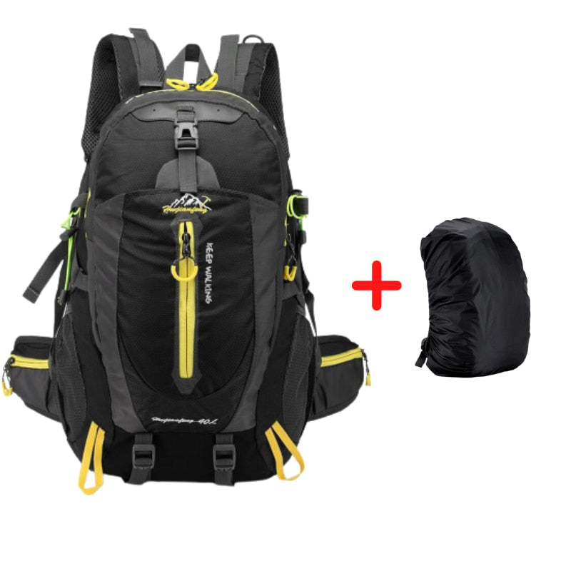 Waterproof Climbing Backpack Rucksack 40L Outdoor Sports Bag Travel Backpack Camping/Hiking Backpack Men/Women Trekking Bag