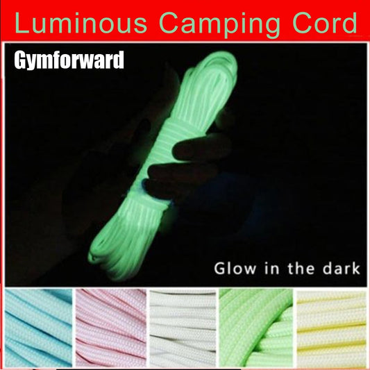 6 Meters Camping Rope Survival Luminous Camping Cord 550LB