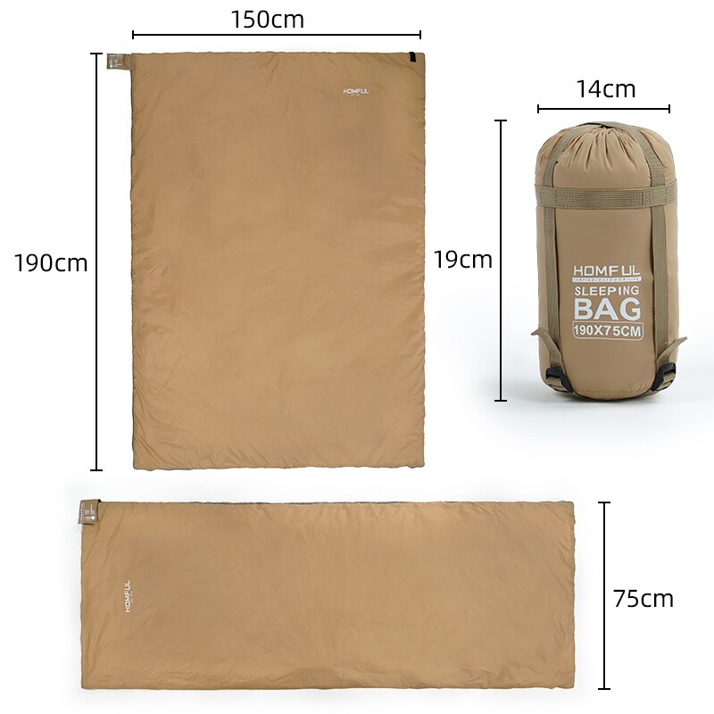 Outdoor Envelope Sleeping Bag Mini Ultralight Multifunction Travel Bag Hiking Camping Sleeping Bags Nylon 190 * 75cm lazy bag